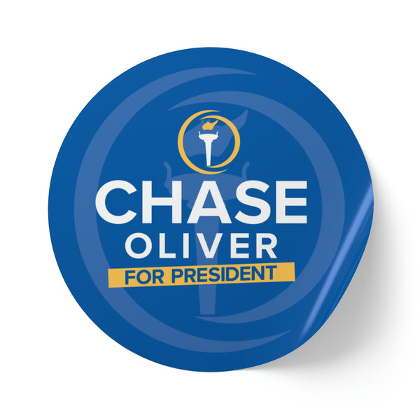 Chase Oliver for President  - Round Sticker Label Rolls