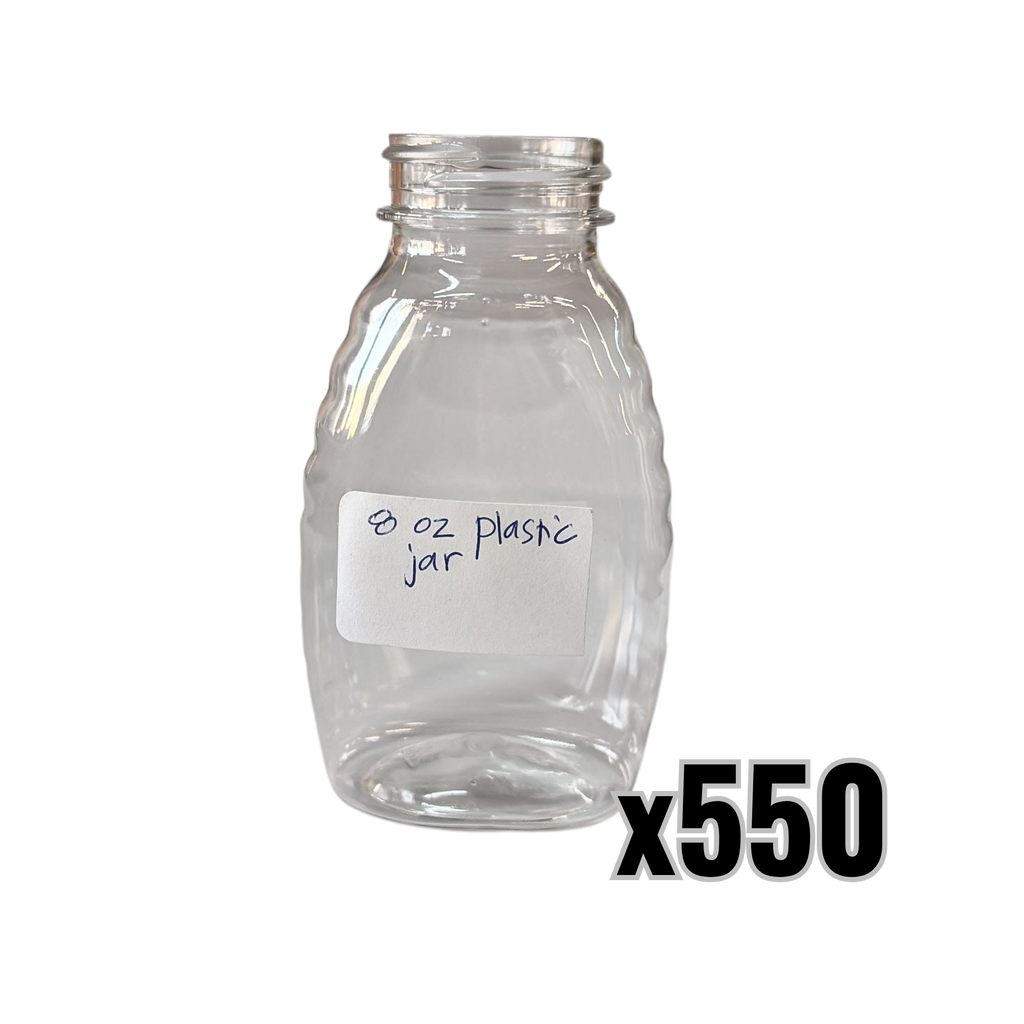 8 oz Plastic Classic Honey Jars