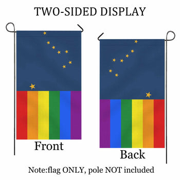 Alaska LGBTQ DOublesided Flag 36