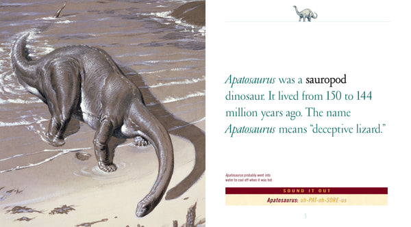 When Dinosaurs Lived: Apatosaurus by The Creative Company Shop