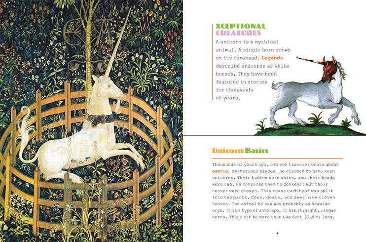 X-Books: Mythical Creatures: Unicorns by The Creative Company Shop