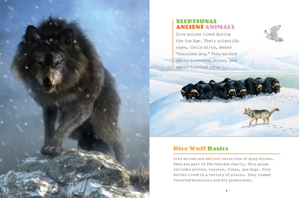 X-Books: Ice Age Creatures: Dire Wolves by The Creative Company Shop