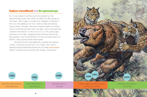 X-Books: Ice Age Creatures: Saber-Toothed Cats by The Creative Company Shop