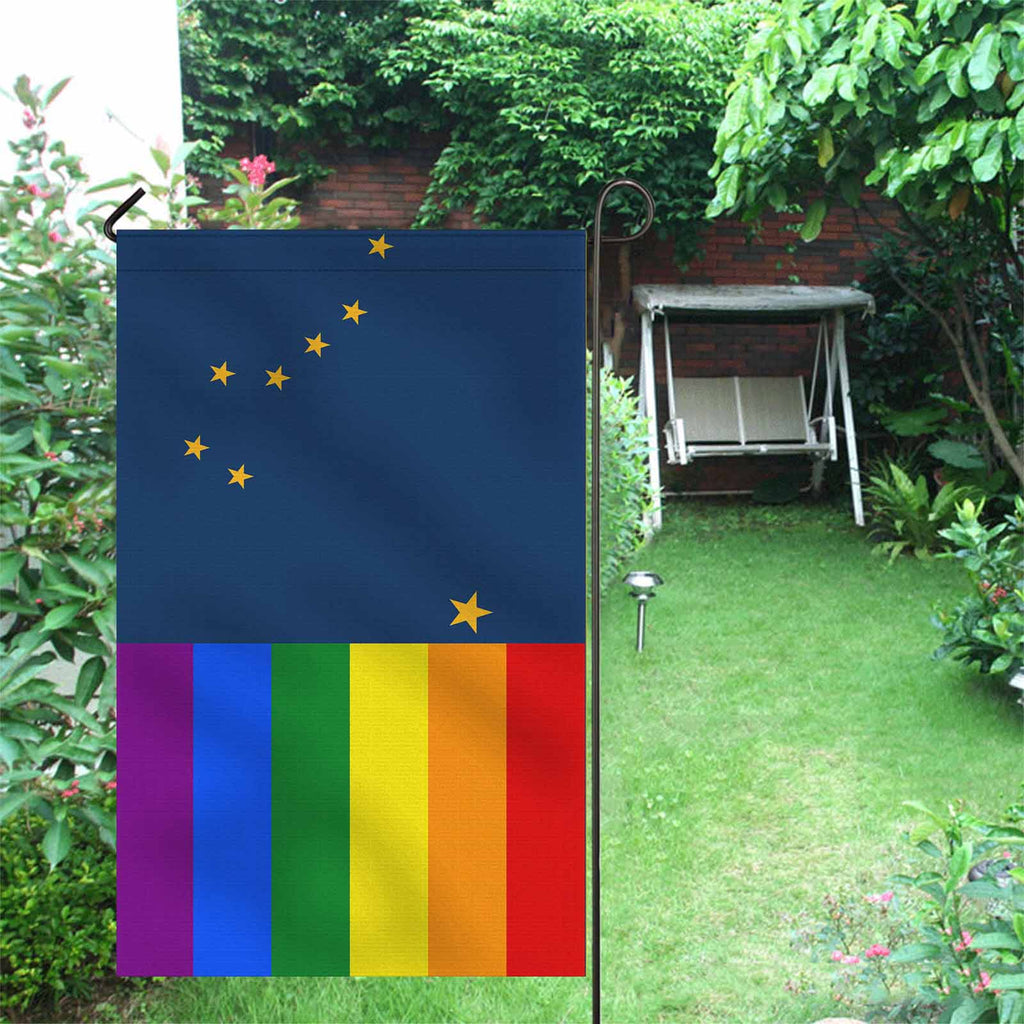 Alaska LGBTQ DOublesided Flag 36" x 60"