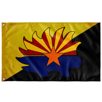 Arizona Libertarian Party Porcupine Ancap Flag