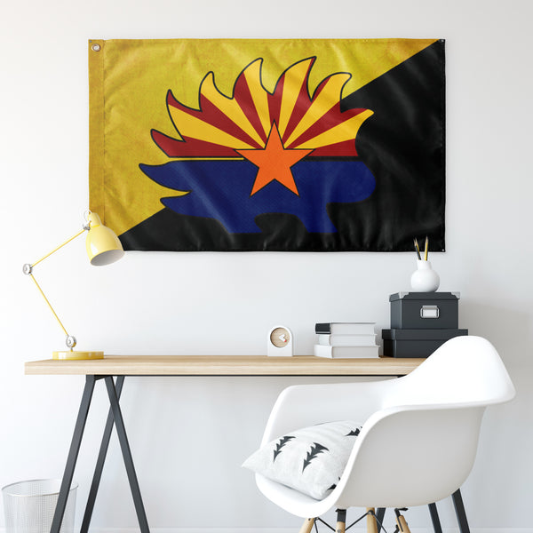 Arizona Libertarian Party Porcupine Ancap Flag