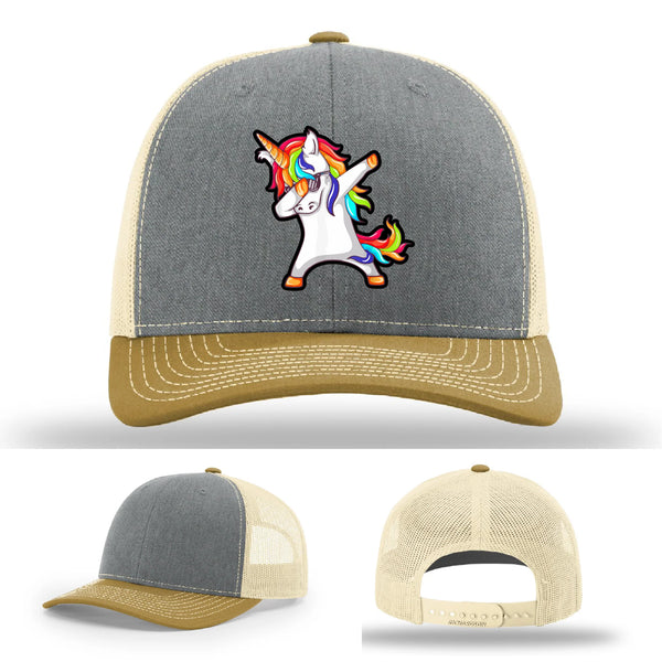 Dabcorn Leather Patch Hat Dabbing Unicorn