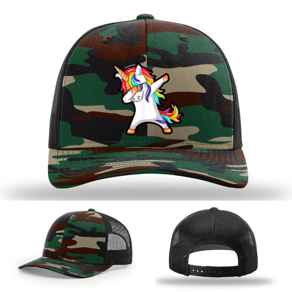 Dabcorn Leather Patch Hat Dabbing Unicorn