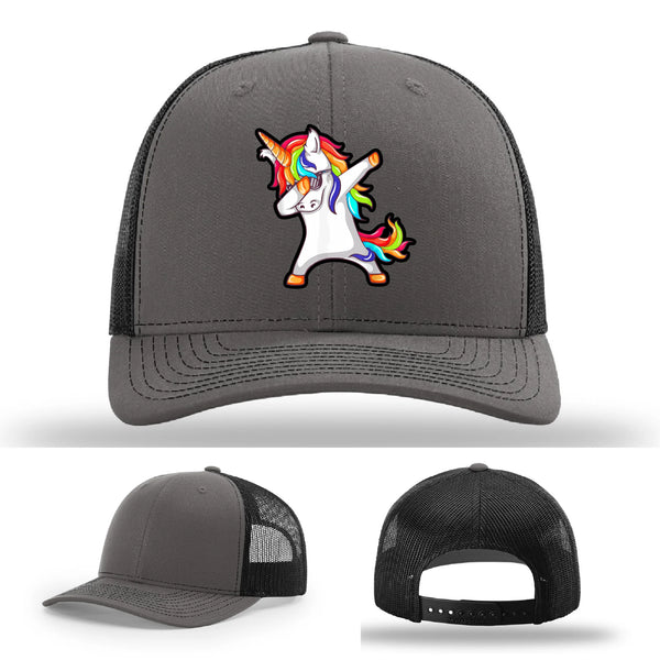 Dabcorn Leather Patch Hat Dabbing Unicorn