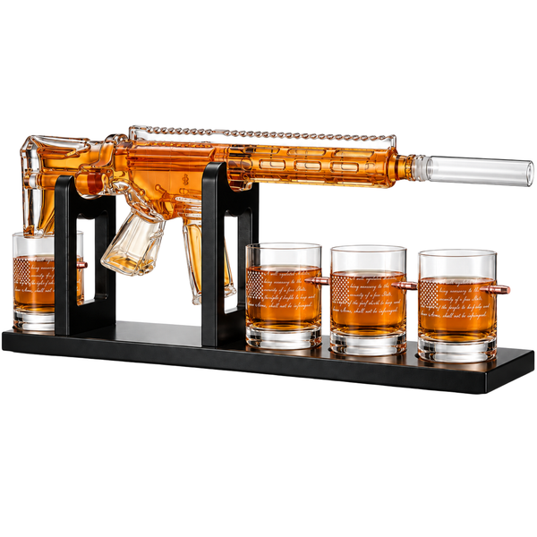 Gifts For Men Dad 1000 Ml Whiskey Decanter Set With 4 Glasses Unique Anniversary Bir