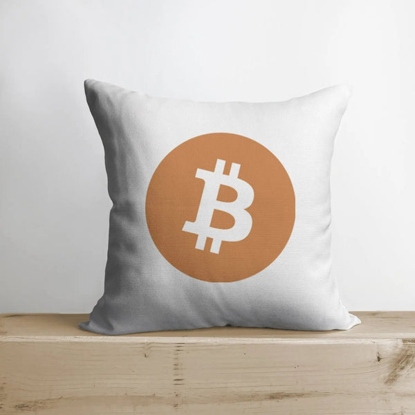 Bitcoin Pillow | Double Sided | Bitcoin Merch | Crypto Plush | Pillow Defi | Throw Pillows | Down Pillows | Crypto Pillows | Handmade in USA by UniikPillows