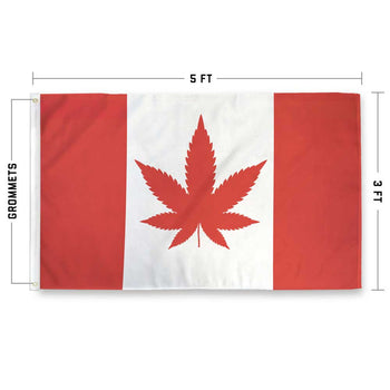Canada Weed Flag by Flags For Good