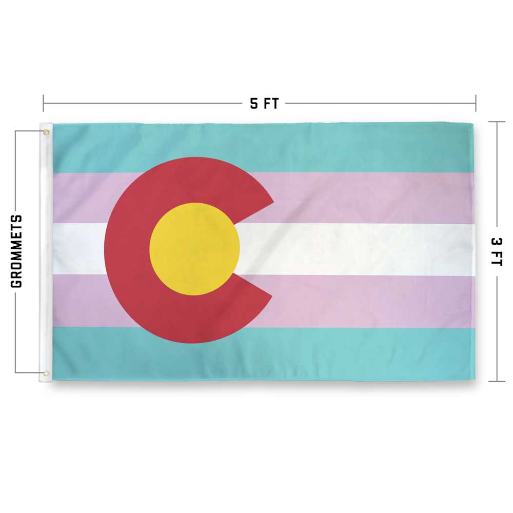 Colorado Transgender Pride Flag by Flags For Good