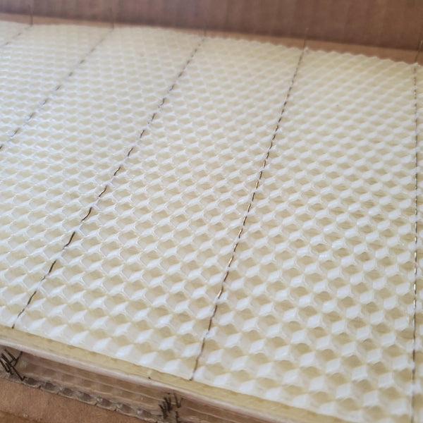 Deep Beeswax Foundation - Wired With Hooks - 8 3/8-inch