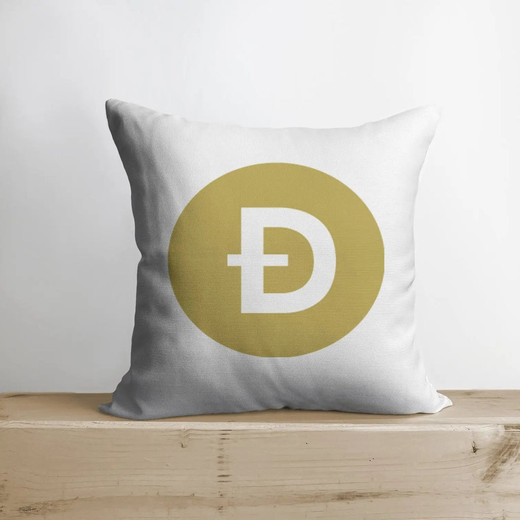 Dogecoin Pillow | Double Sided | Dogecoin Merch | Crypto Plush | Pillow Defi | Throw Pillows | Down Pillows | Crypto Pillows | Handmade in USA by UniikPillows