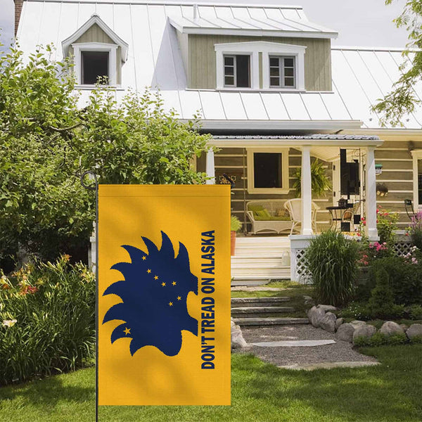 Don't Tread on Alaska LP  Garden Flag 36" x 60"(Two Sides with Different Printing)(Made in USA)