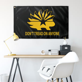 Don't Tread on Anyone Arizona Libertarian Porcupine Flag