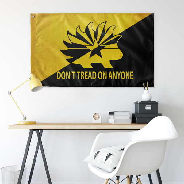 Don't Tread on Anyone Arizona Libertarian Party Porcupine Ancap Flag
