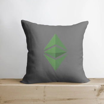Ethereum Pillow | Double Sided | Ethereum Merch | Crypto Plush | Pillow Defi | Throw Pillows | Down Pillows | Crypto Pillows | Handmade in USA by UniikPillows - Proud Libertarian - UniikPillows