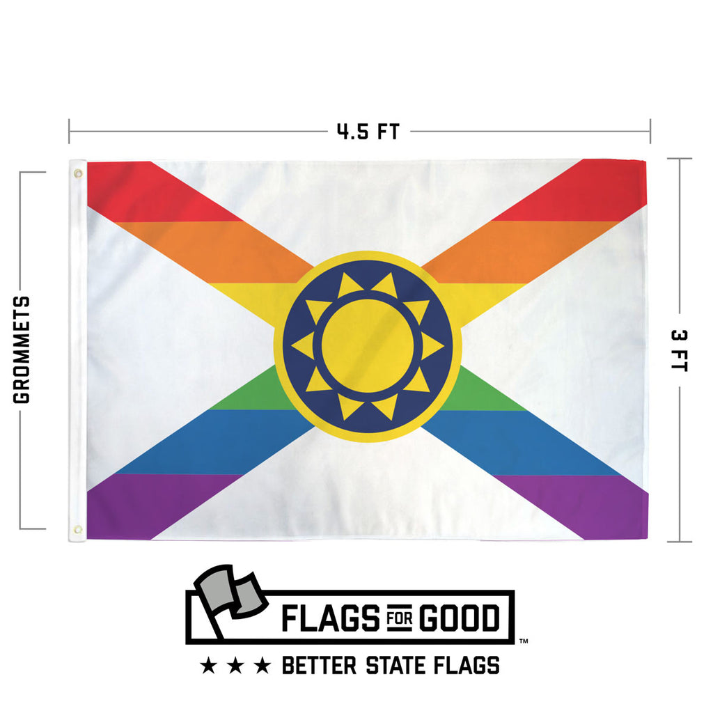 Florida Sunshine Pride Flag by Flags For Good