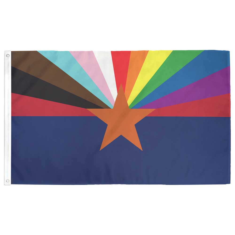 Rainbow Arizona State Flag by Flags For Good