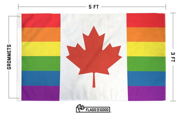 Canada Rainbow Flag by Flags For Good