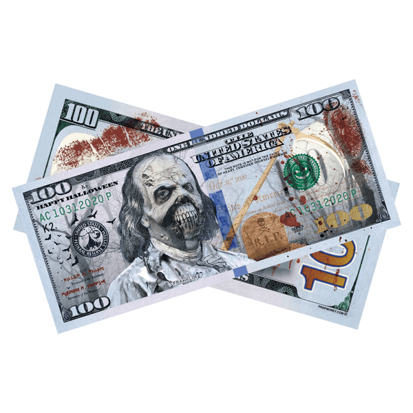 100x $100 Halloween Graveyard Bills by Prop Money Inc