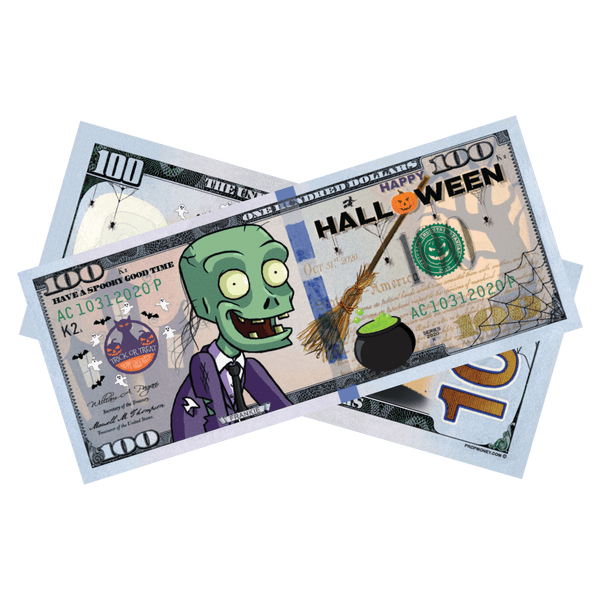 100x $100 Halloween Frankie Bills by Prop Money Inc
