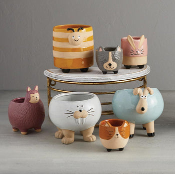 Hedgehog Pot | Decorative Ceramic Planter | 3.25