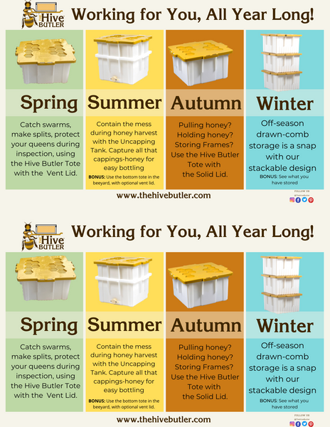 Hive Butler Swarm and Uncapping Tank