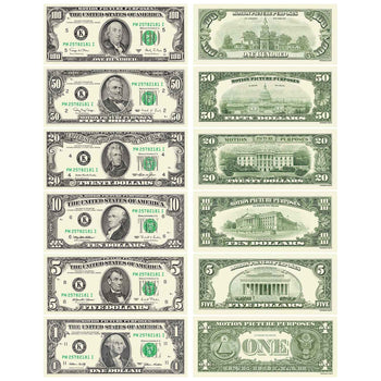 All Denominations 1990 Series Bills Mix by Prop Money Inc