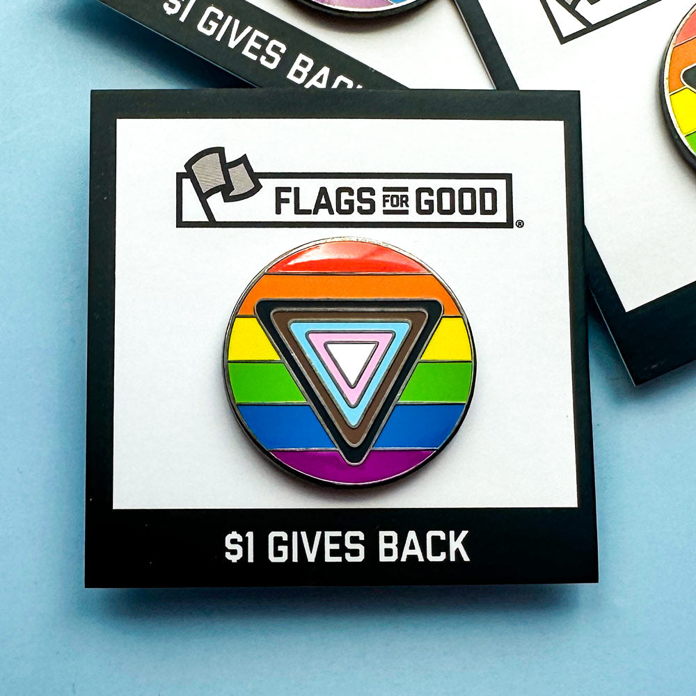 LGBTQ+ Safe Space Enamel Pin by Flags For Good