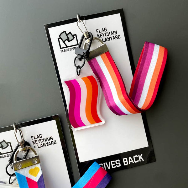 Flag Keychain + Lanyard / Wristlet by Flags For Good