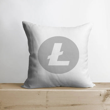 Litecoin Pillow | Double Sided | Litecoin Merch | Crypto Plush | Pillow Defi | Throw Pillows | Down Pillows | Crypto Pillows | Handmade in USA by UniikPillows - Proud Libertarian - UniikPillows