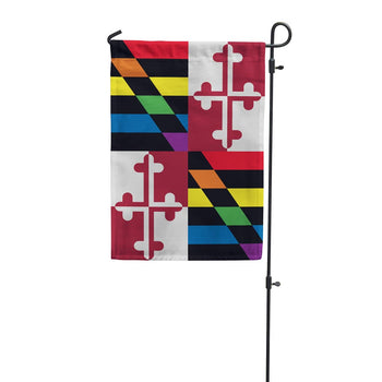 Rainbow Maryland Garden Flag by Flags For Good