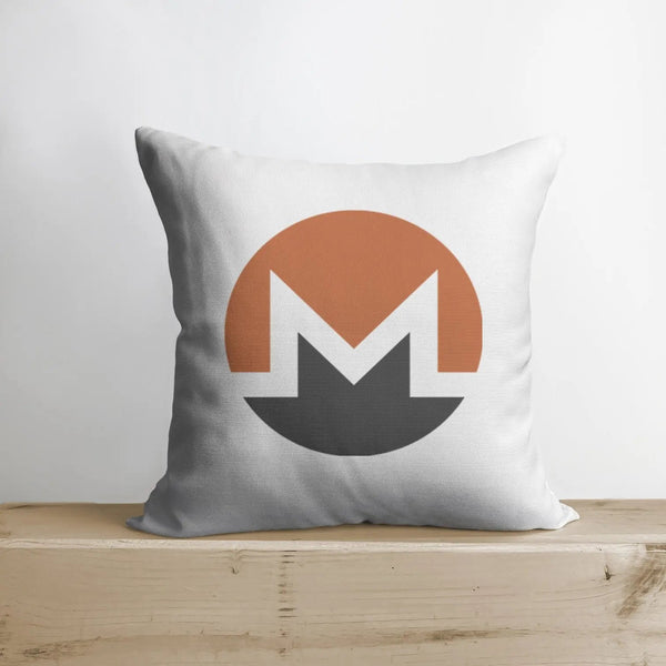 Monero Pillow | Double Sided | Monero Merch | Crypto Plush | Pillow Defi | Throw Pillows | Down Pillows | Crypto Pillows | Handmade in USA by UniikPillows