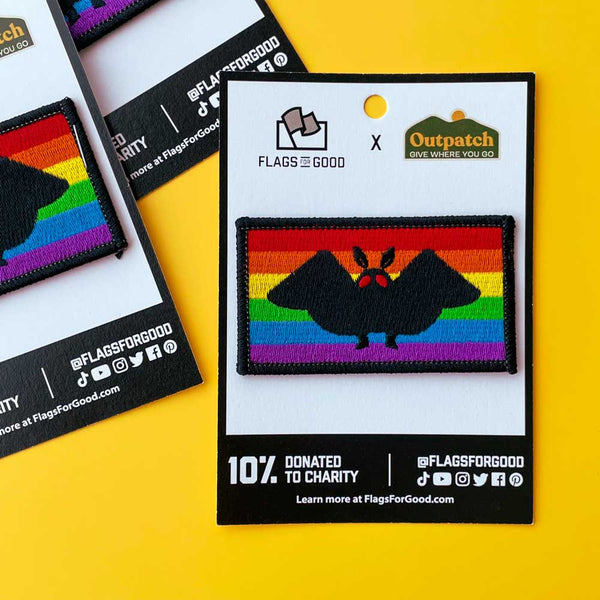 Mothman Pride Flag Patch