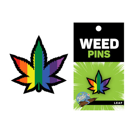 Weed Pin Rainbow Marijuana Leaf by Sexology
