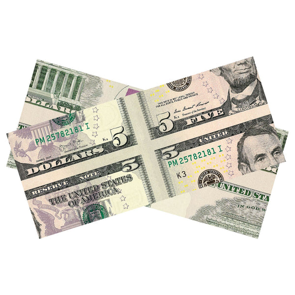 $5 Mis-Made Bills by Prop Money Inc