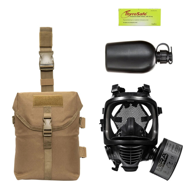Military Gas Mask & Nuclear Attack Survival Kit 