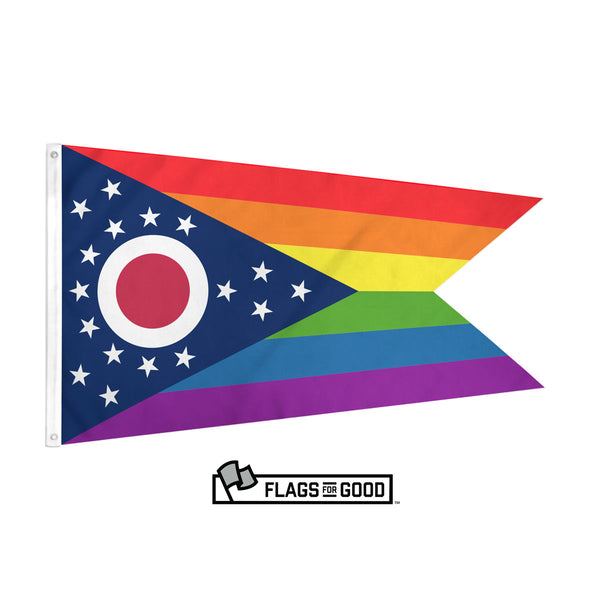 Ohio LGBTQ Pride Flag by Flags For Good