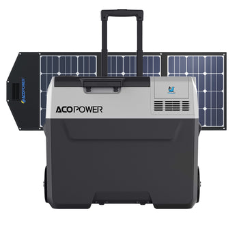 LiONCooler Pro Combo, PX40 Portable Solar Fridge Freezer (42 Quarts) and 90W Solar Panel by ACOPOWER