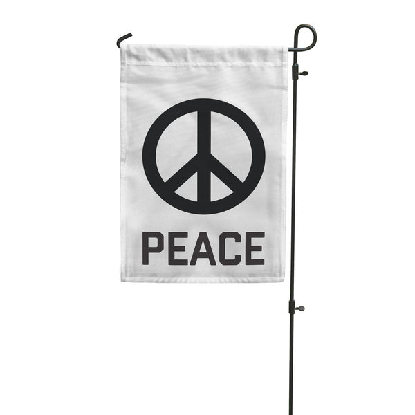 Peace Sign Garden Flag
