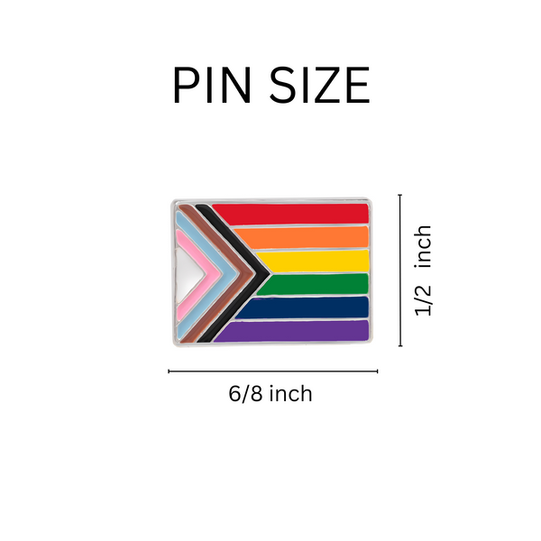 Daniel Quasar Flag "Progress Pride" Lapel Pins by Fundraising For A Cause