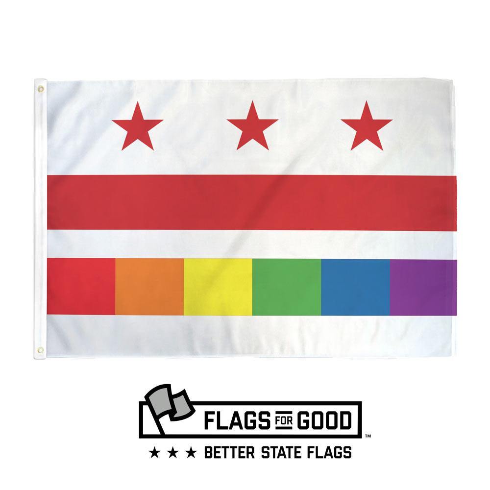 Washington DC Pride Flag by Flags For Good