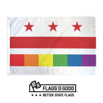 Washington DC Pride Flag by Flags For Good