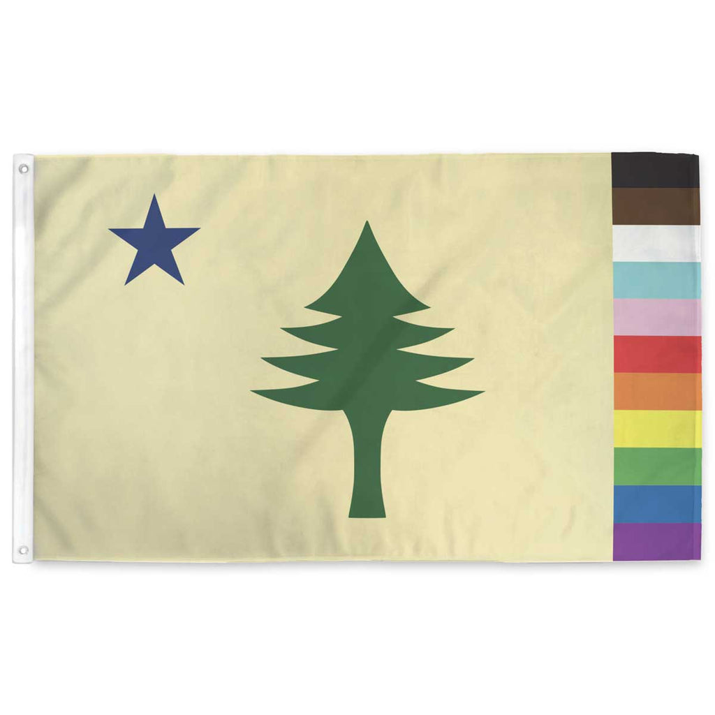 Rainbow Maine 1901 Flag