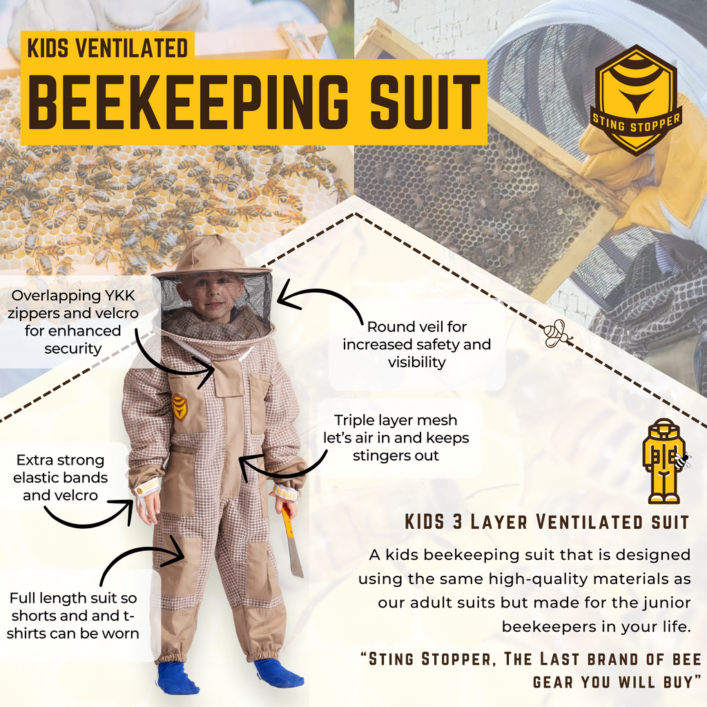 Sting Stopper Kids Ventilated Beekeeping Suit