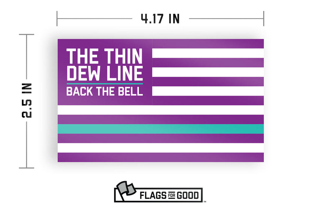 Thin Dew Line (Baja Blast) Sticker