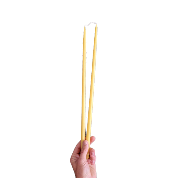 Thin Taper Beeswax Candles